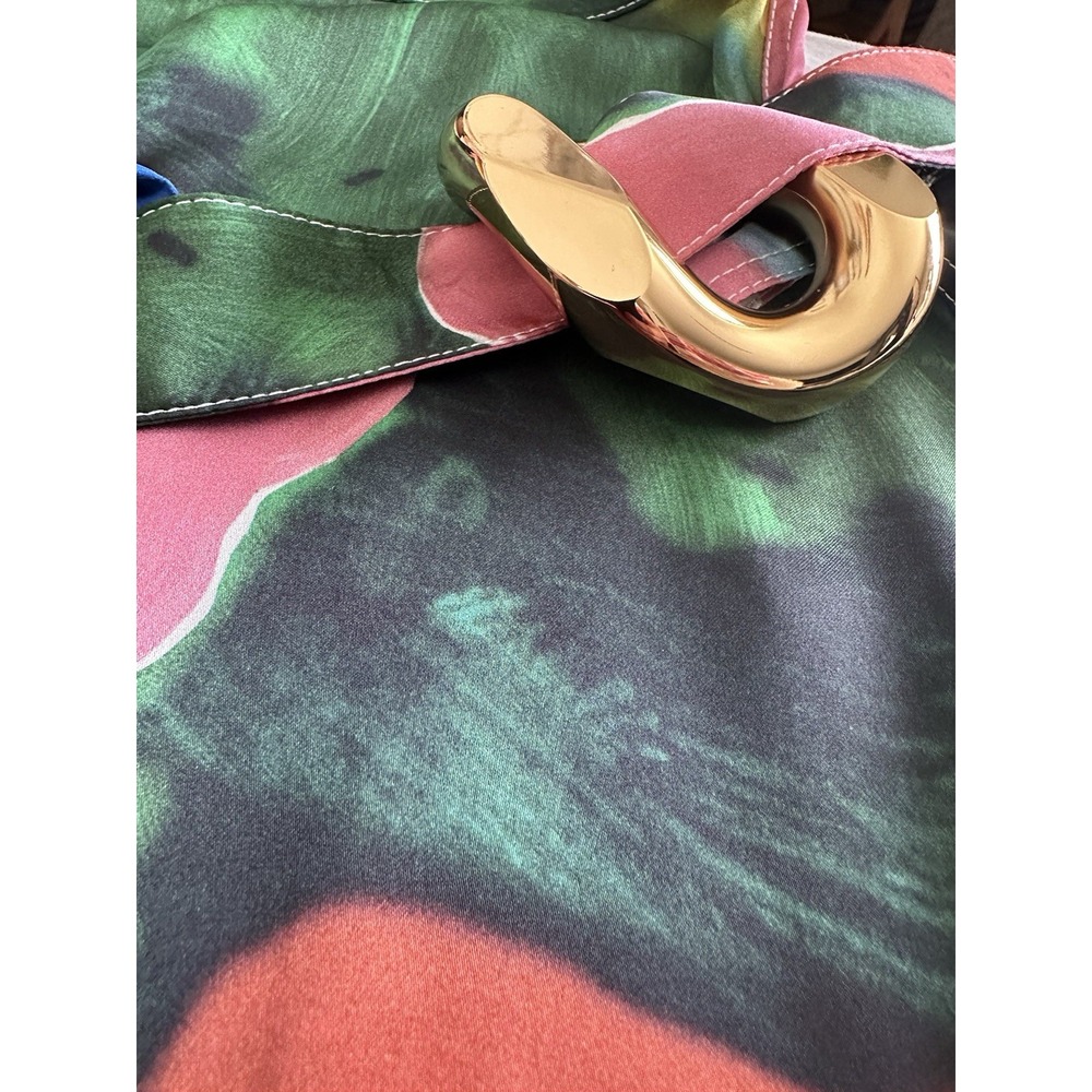 JW Anderson Side Drape Link Skirt Abstract Camo Multi US Size 6 SK011PG084500 - Picture 13 of 16